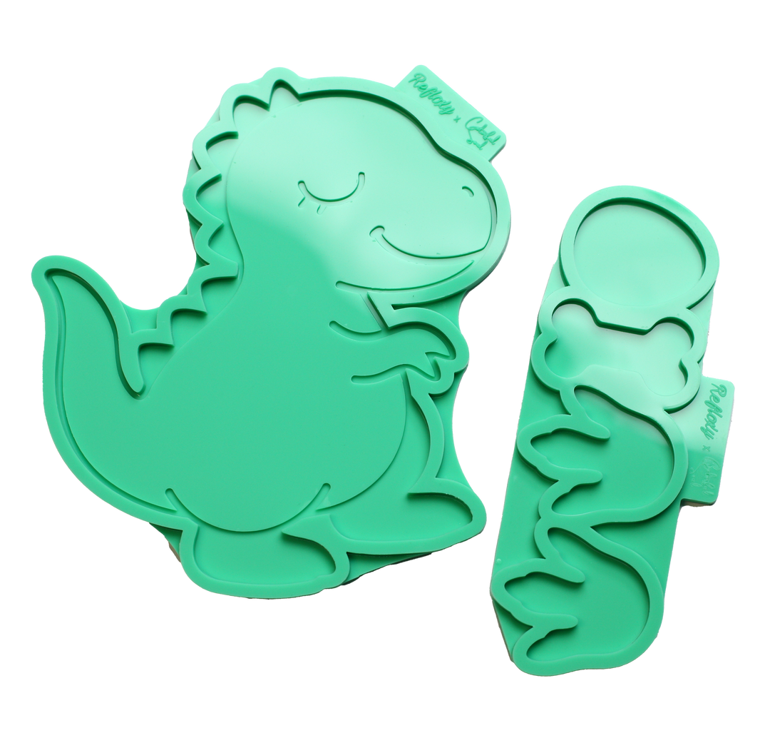 DINO Silikonform – Exklusive Kooperation Refloxy x Colorfulsoul.eu – Für Wanddeko, Mobiles & Babyshower-Geschenke