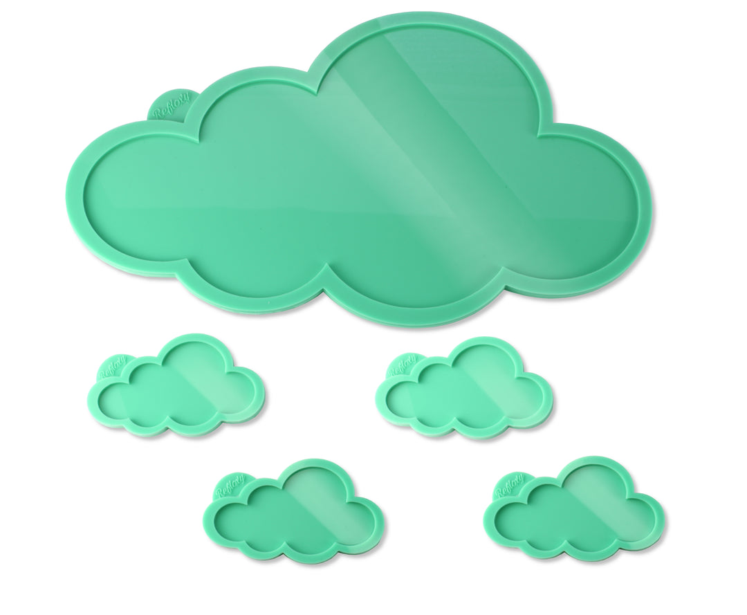 Wolken-Silikonform XL – Perfekt für Mobiles, Wanddeko & Babyshower-Geschenke