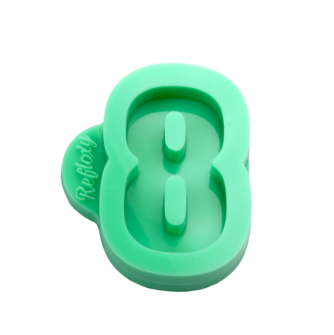 Zahlen-Silikonform 0–9 – Für Resin-Schlüsselanhänger & personalisierte Anhänger