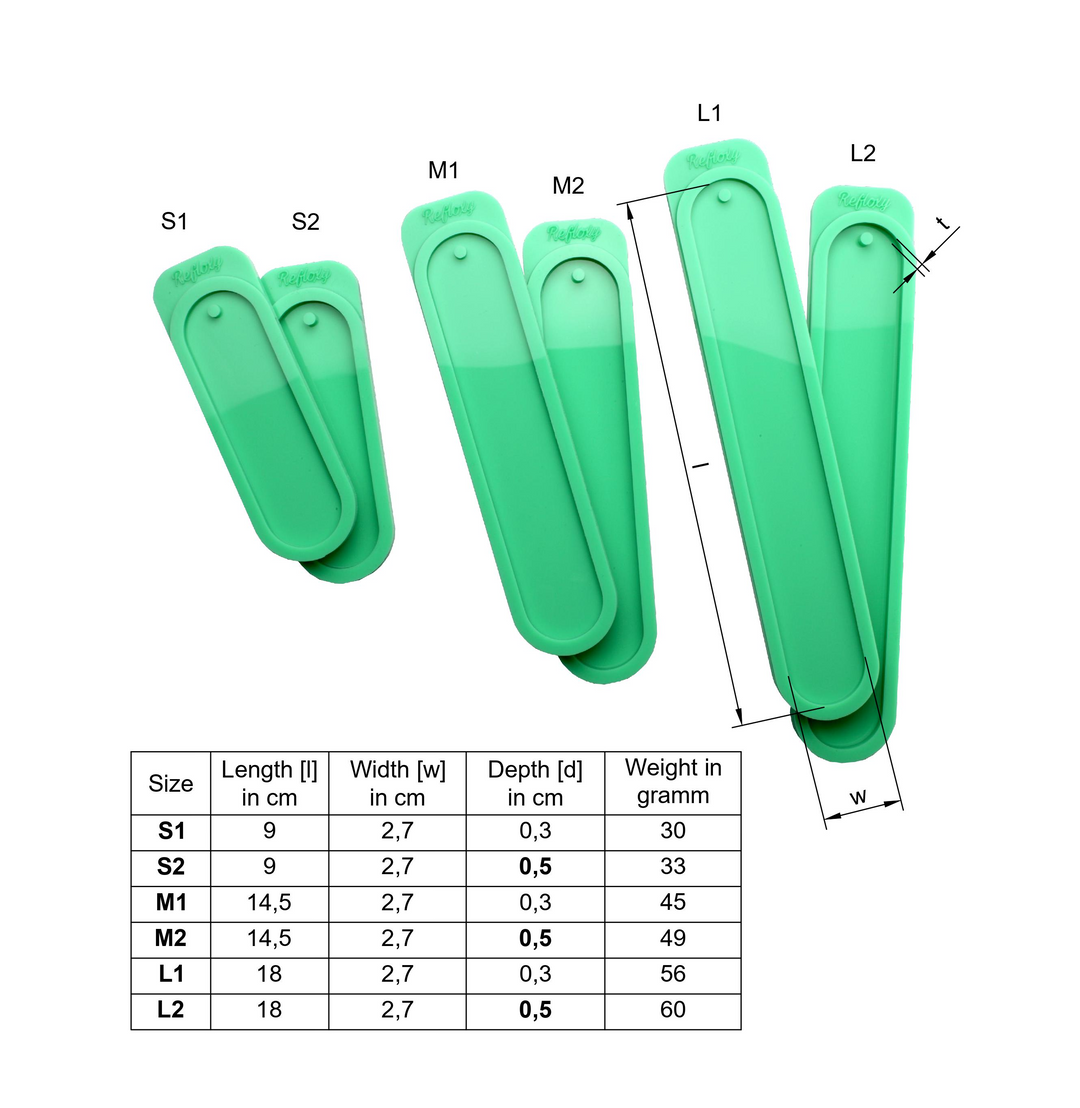 Lesezeichen Rund Silikonform 6 Größen Silikon  Gießen Resin Silikon Epoxy Form DIY Epoxidharz