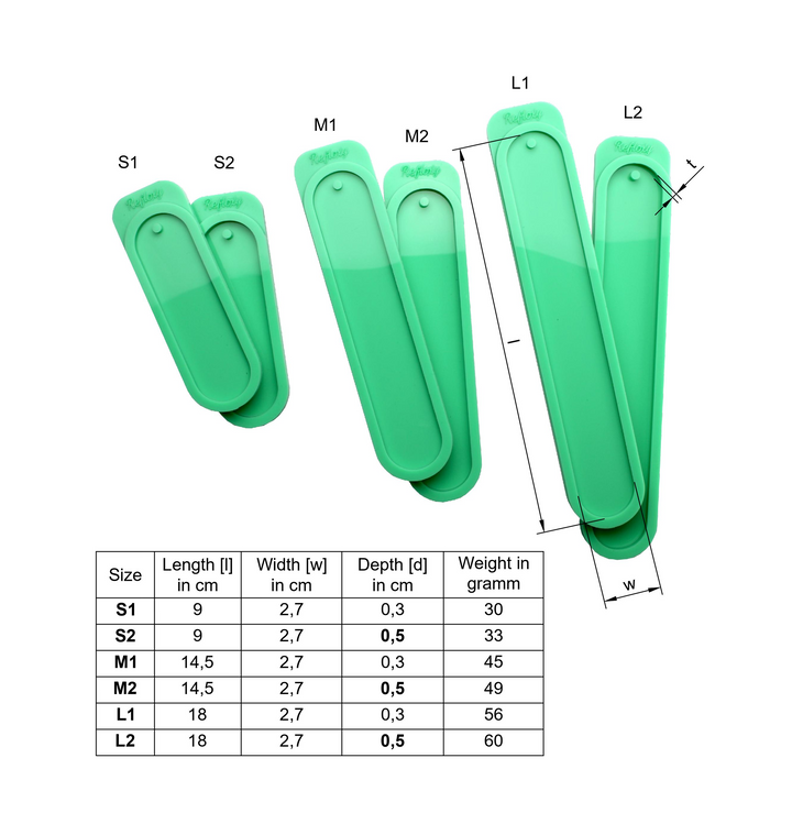 Lesezeichen Rund Silikonform 6 Größen Silikon  Gießen Resin Silikon Epoxy Form DIY Epoxidharz