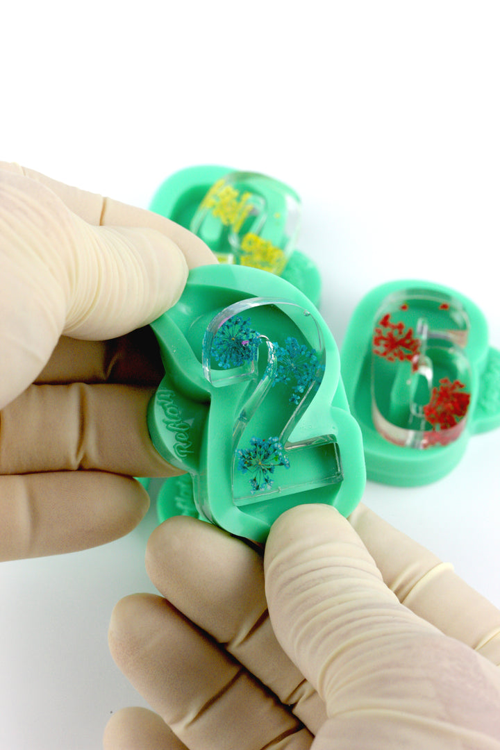 Zahlen-Silikonform 0–9 – Für Resin-Schlüsselanhänger & personalisierte Anhänger