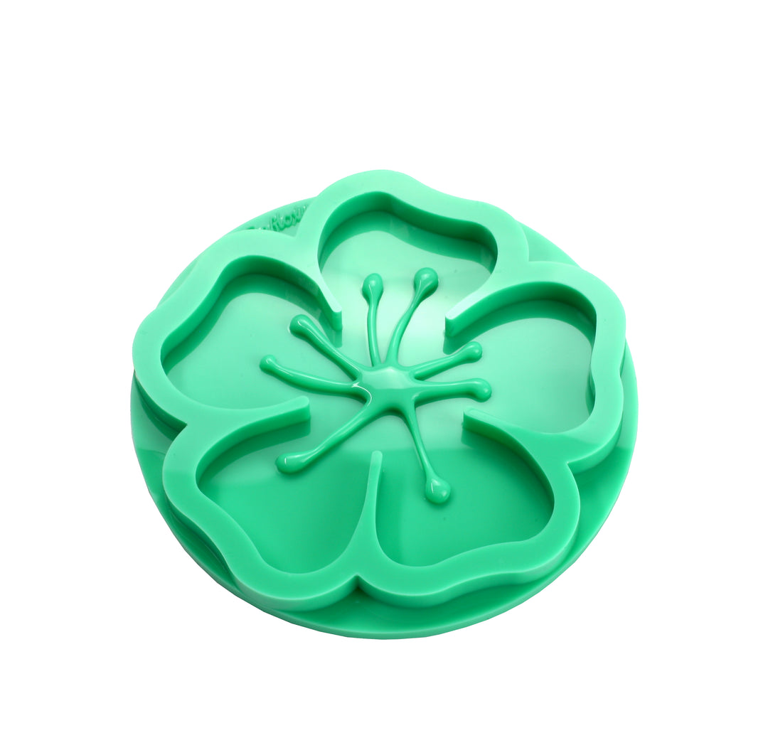 Untersetzer Monstera Blume - mit inneren Konturen. Unregelmäßige Muster für Untersetzer Harzgießformen - Silikon-Epoxidform für DIY Handwerk