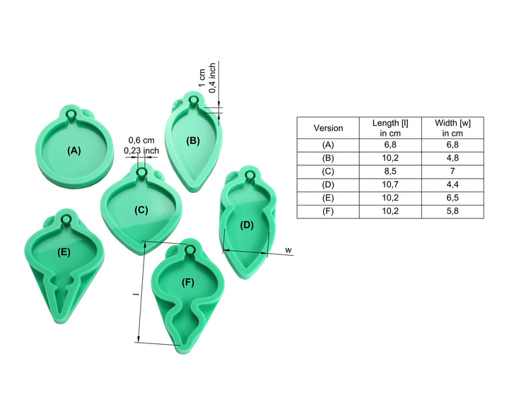 Weihnachten Ornamente Klasisch Silikonform