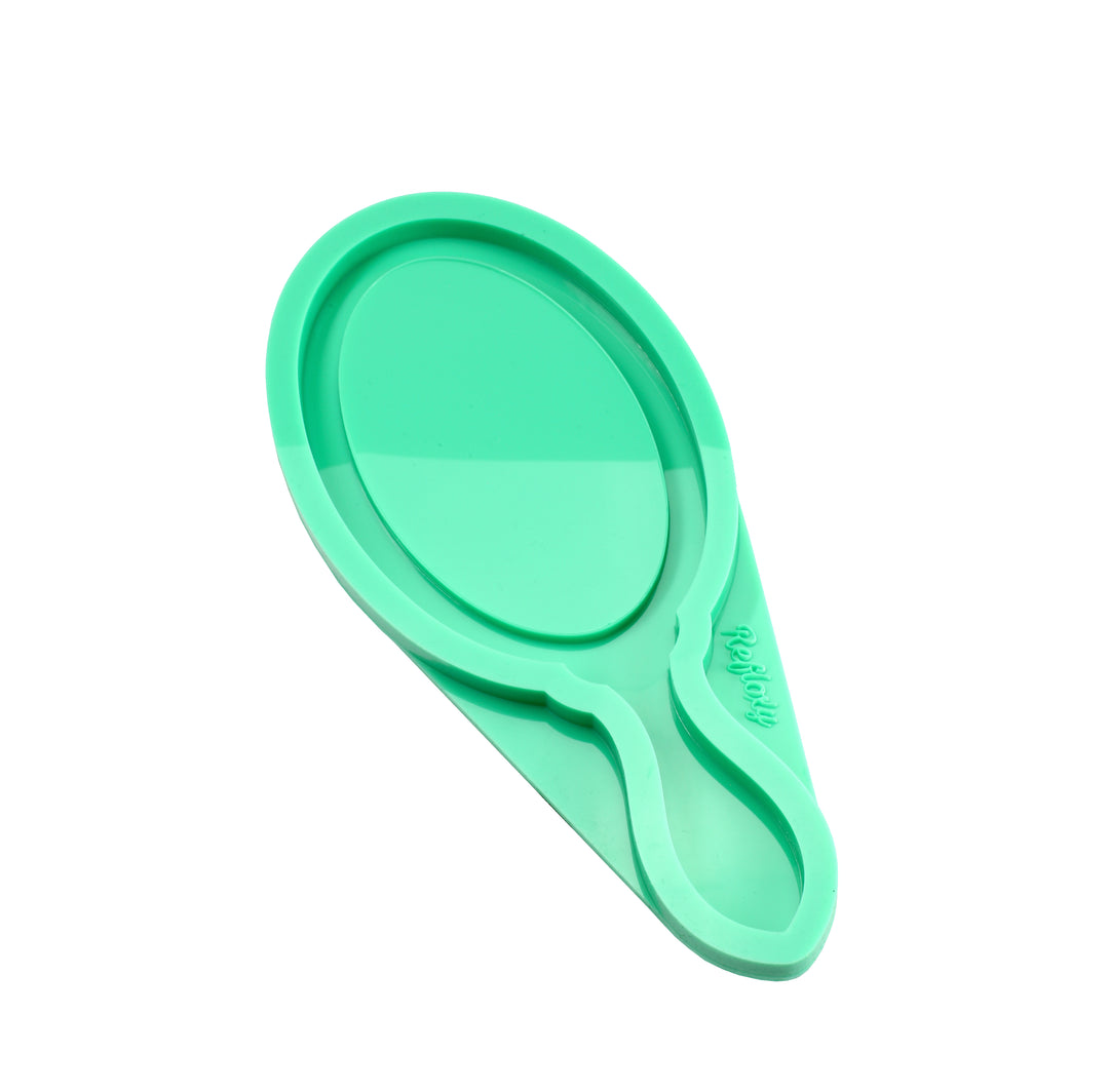 Eleganter Handspiegel Silikonform, Royales Design, Deko