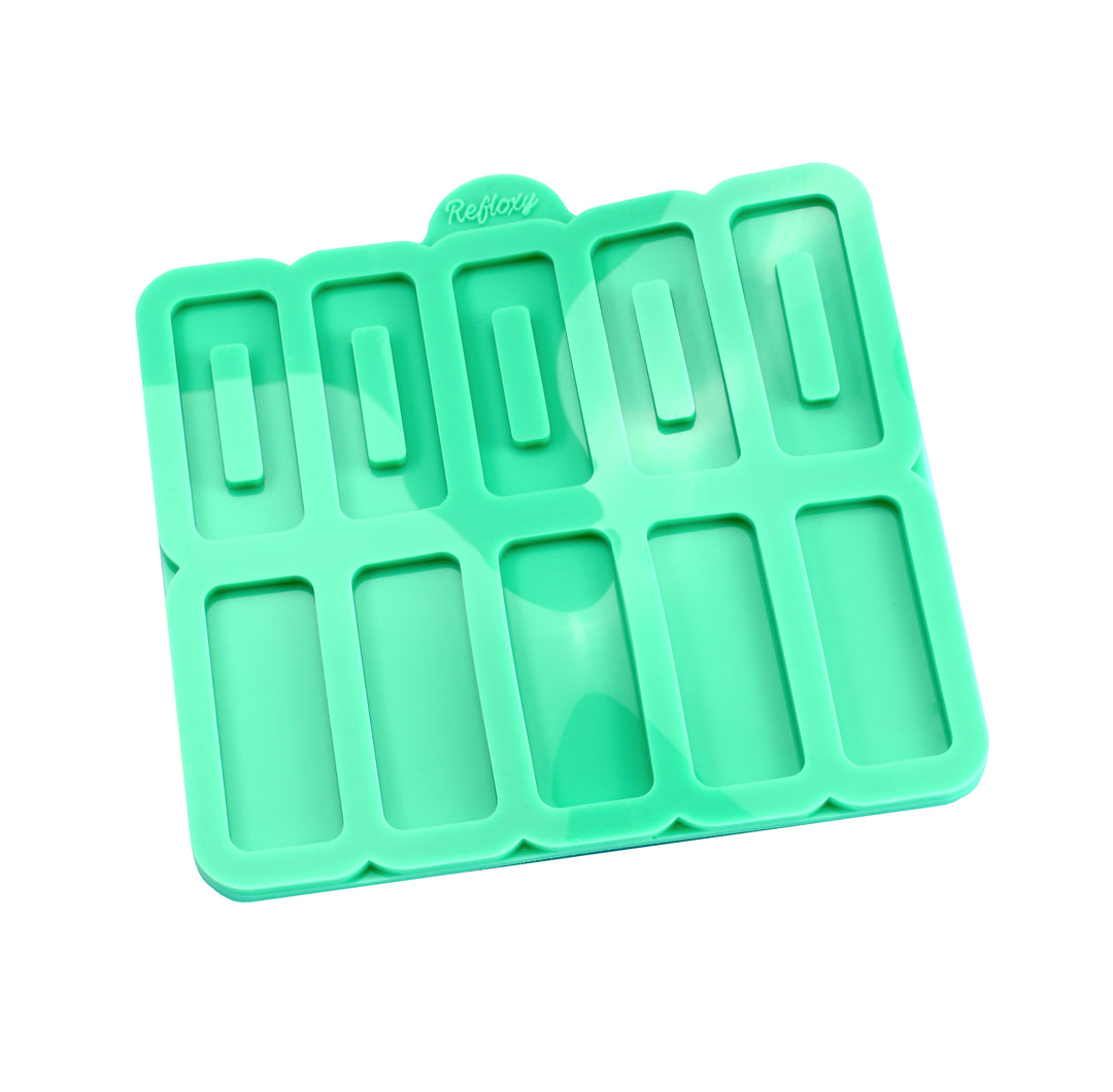 Rechteckige Haarspange: 10er Silikonform, für DIY-Kunstharzprojekte Hochwertige Silikonform für Resin