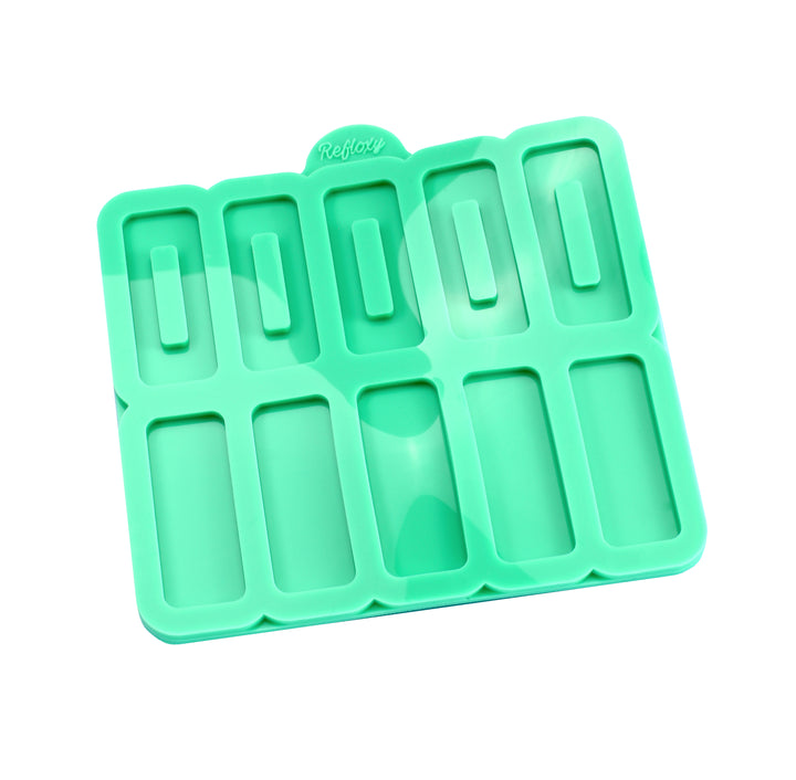 Rechteckige Haarspange: 10er Silikonform, für DIY-Kunstharzprojekte Hochwertige Silikonform für Resin