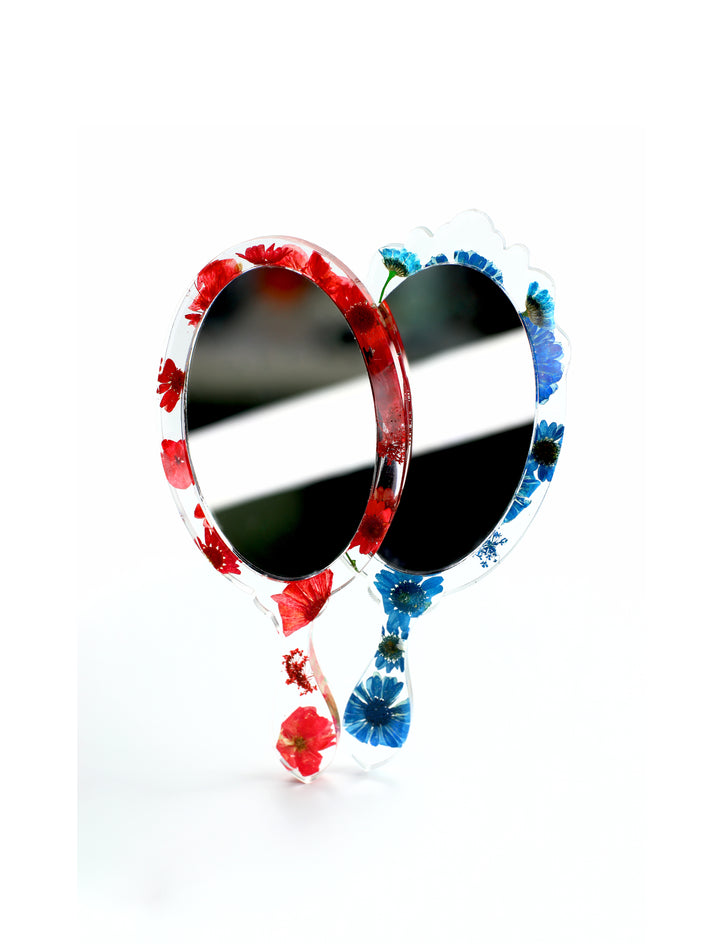 Eleganter Handspiegel Silikonform, Royales Design, Deko