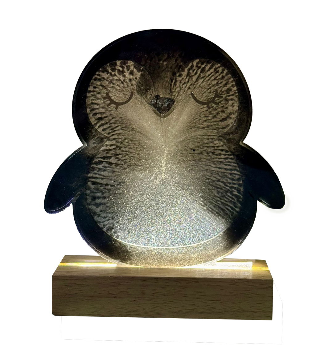 Pinguin Leuchtdisplay LED Tischleuchte Silikonform