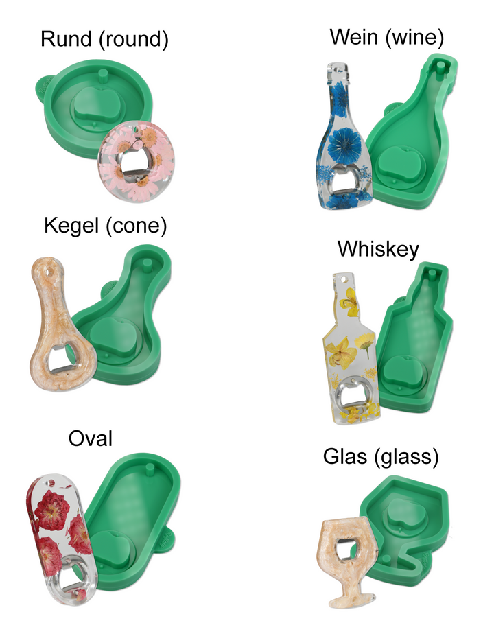 Set 6pcs (5+1 free) Flaschenöffner