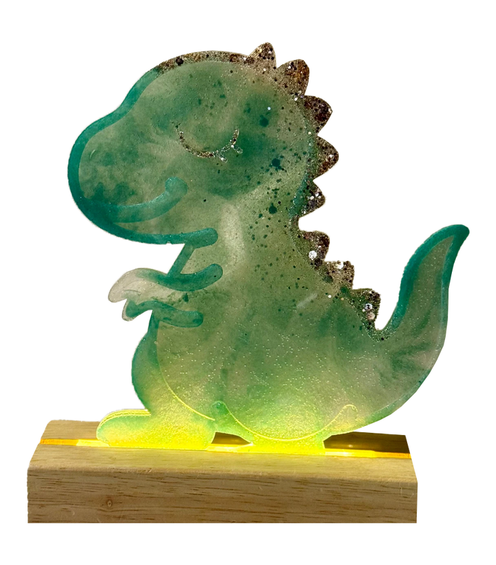 Dino Leuchtdisplay LED Tischleuchte Silikonform